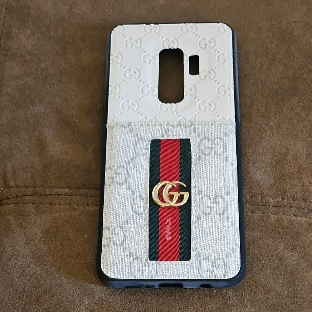 Samsung White and Red Designer Phone Case